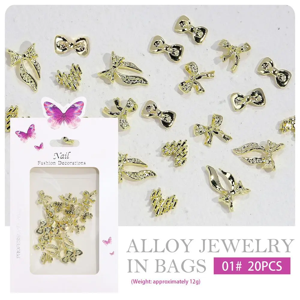 Bag Ch Style Nail Charms Decoration Fashion Chic Bow Kawaii Nails Classic Jewellery Designs Metal Nail Accessories