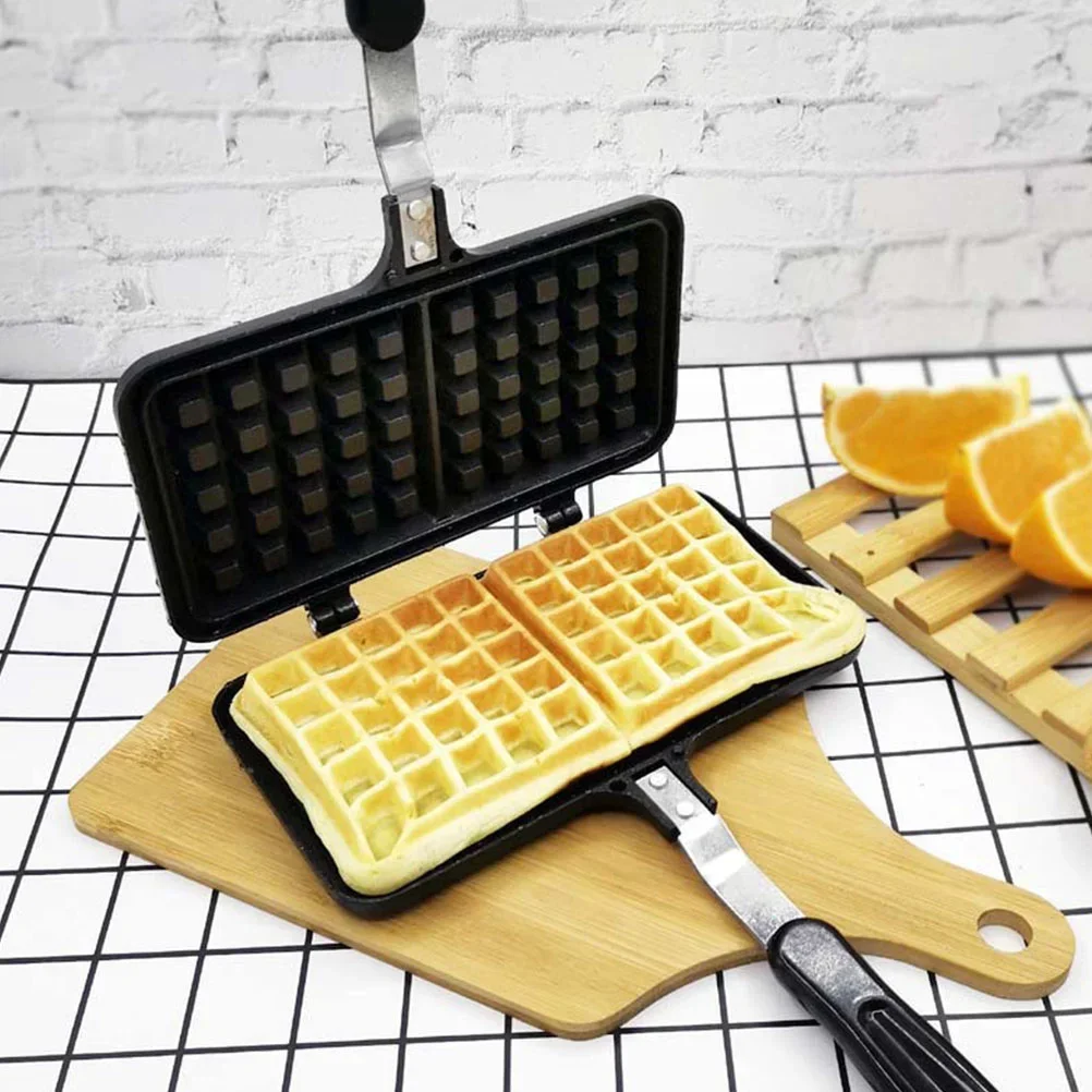 Waffle Cake Maker Baking Pan Sandwich Stick Mould Nonmold Press Frying Molds Gas Plate Tool Diy Hotmaking Toast Cooker Iron