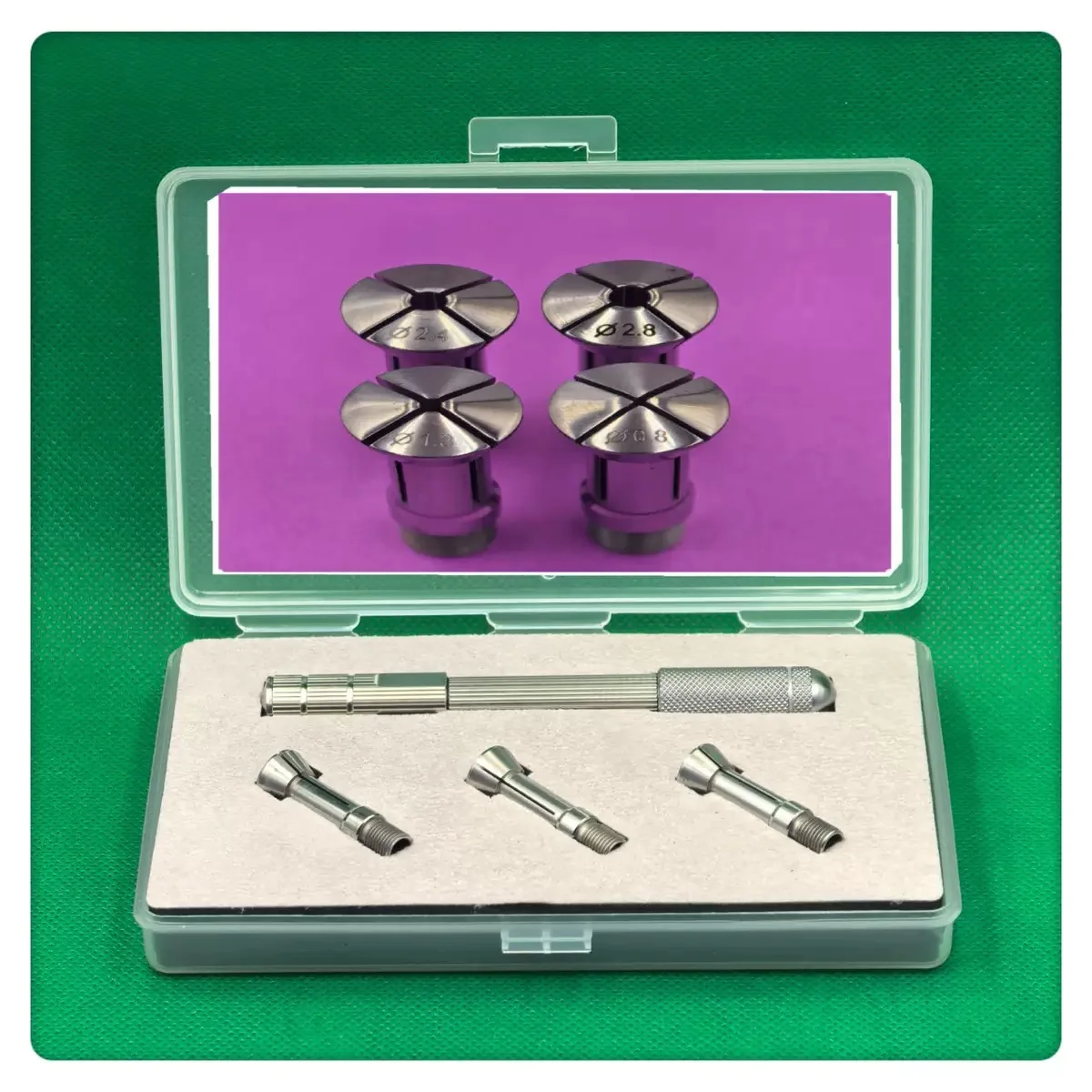 Watch Parts Hand Held Holder With 4 Collets Watchmaker Tools Movement Gear Pendulum Tip Clamp Crown Watch Repair Single-head