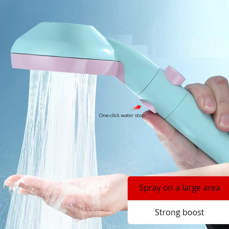 Pressurized Adjustable 4 Function Filter Shower Head With One Key To Stop Water Saving  Spray Nozzle  Bathroom Accessories