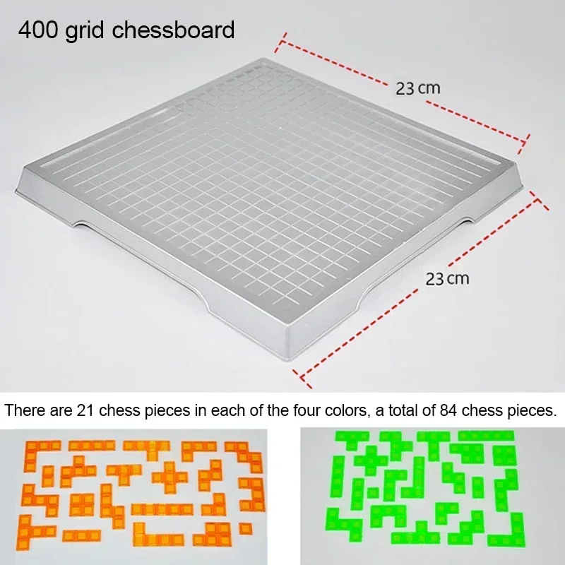 Children Strategy Board Game Educational Toys Colored Squares Game Easy To Play For Kids Family Party Indoor Games Puzzle Gift