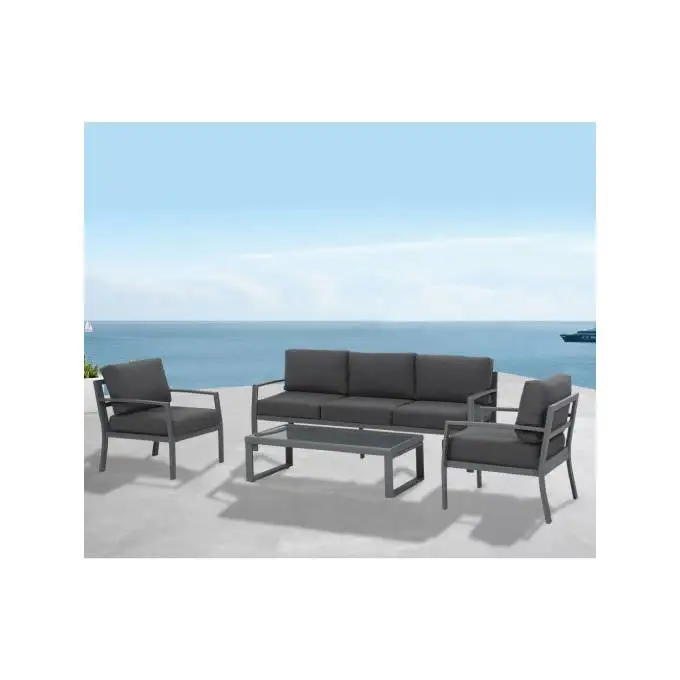 

Best Offers Modern Designed Aluminum Outdoor Furniture Set with PP Cotton Seat For Garden Uses By Indian Exporters