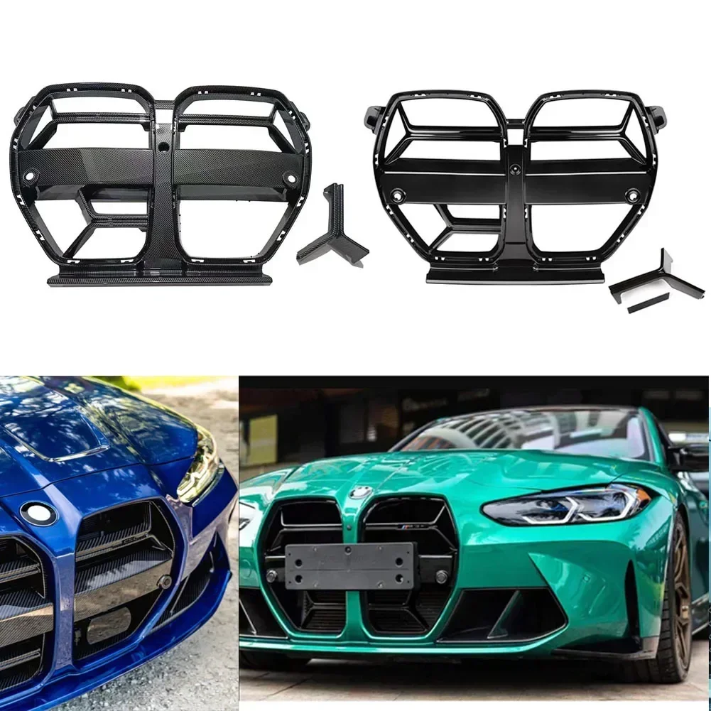 Front Radiator Vent Bumper Grills Facelift Racing Grille Fit for BMW G80 M3 G82 M4 CSL Grill 2021+