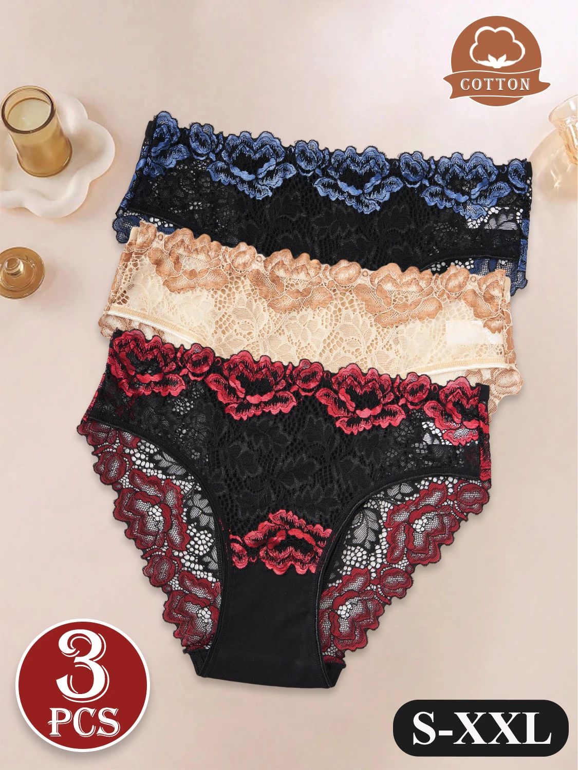 Thumbnail 2 - #25 Latest Womens Lace Trim Comfort Panties Updates