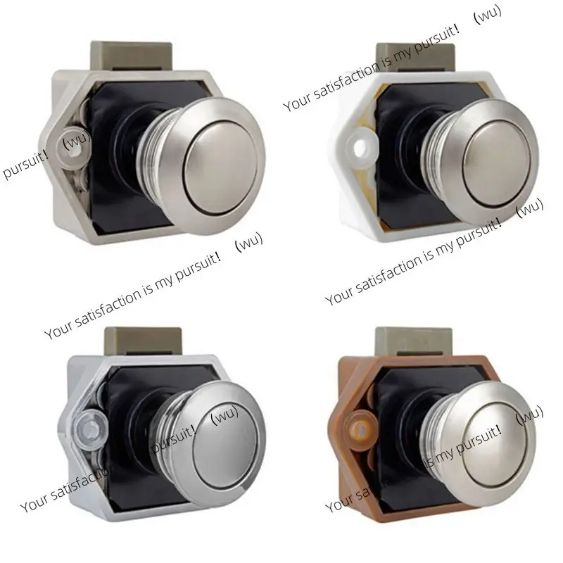 Diameter 20mm Camper Car Push Lock RV Caravan Boat Drawer Latch Button Locks For Furniture Hardware U90C