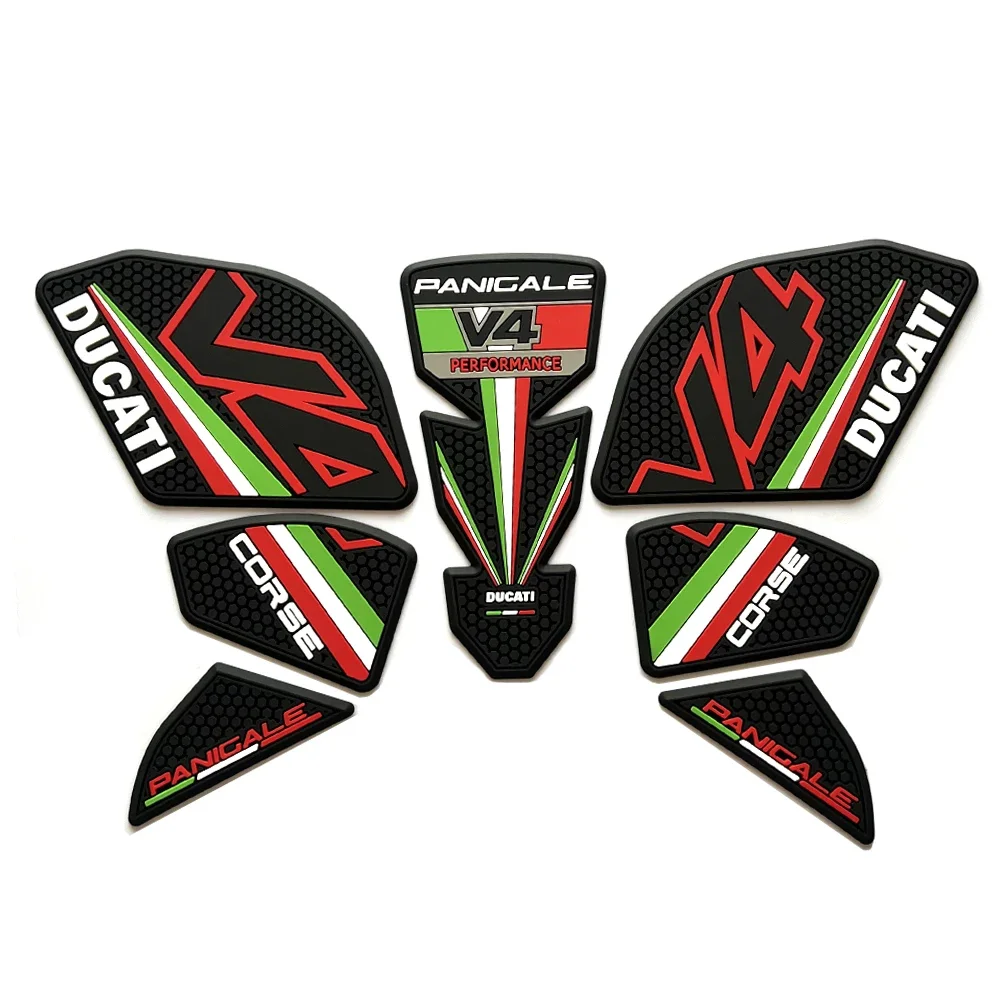 

V4 For Ducati V4 Panigale V4S Streetfighter V4 S 2018-2022 Fuel Tank Grip Pads Knee Traction stickers