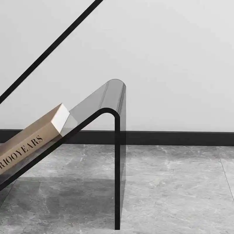 Living room sofa side table special-shaped designer transparent modern living room corner few simple bedside table