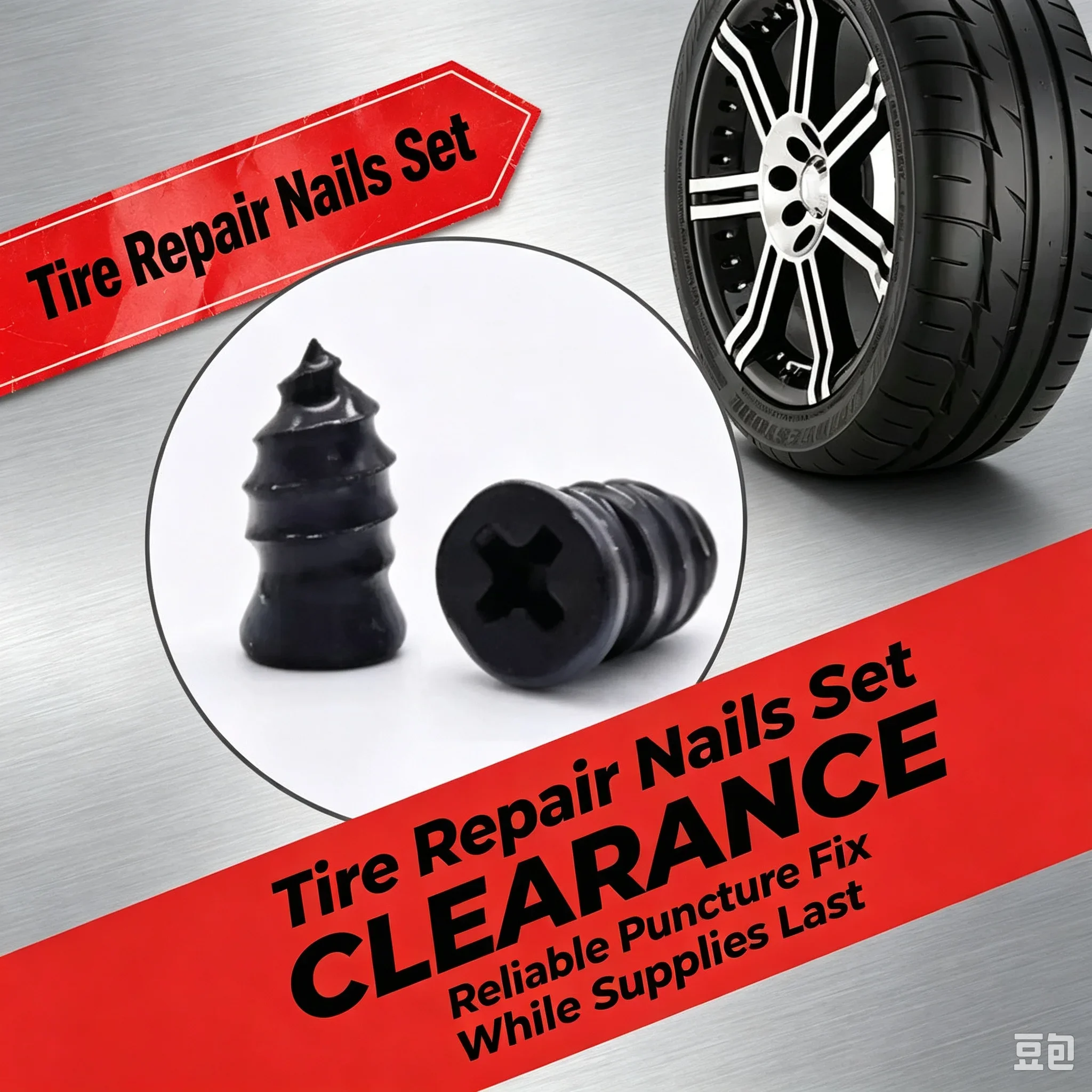 10-300pcs Motorcycle Car Vacuum Tire Repair Rubber Nails Puncture Repair Nails For Truck Scooter Bike Wheel Parts