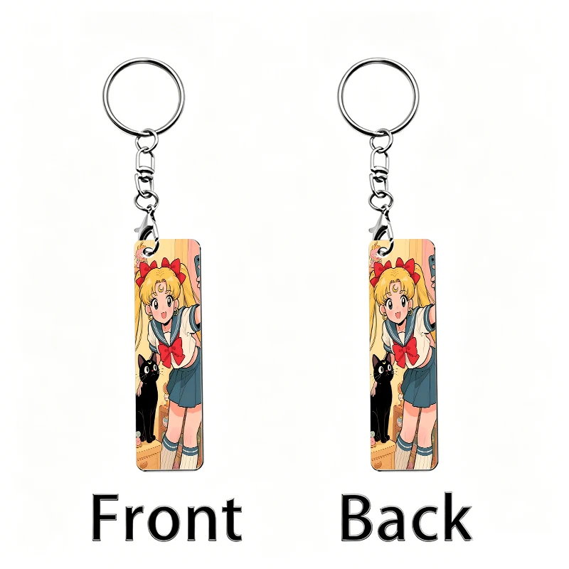 Sailor Moon Acrylic Keychain Backpack Anime Figures Two-dimensional Peripheral Keyring Pendant Decorative Ornament Keychains - view 6