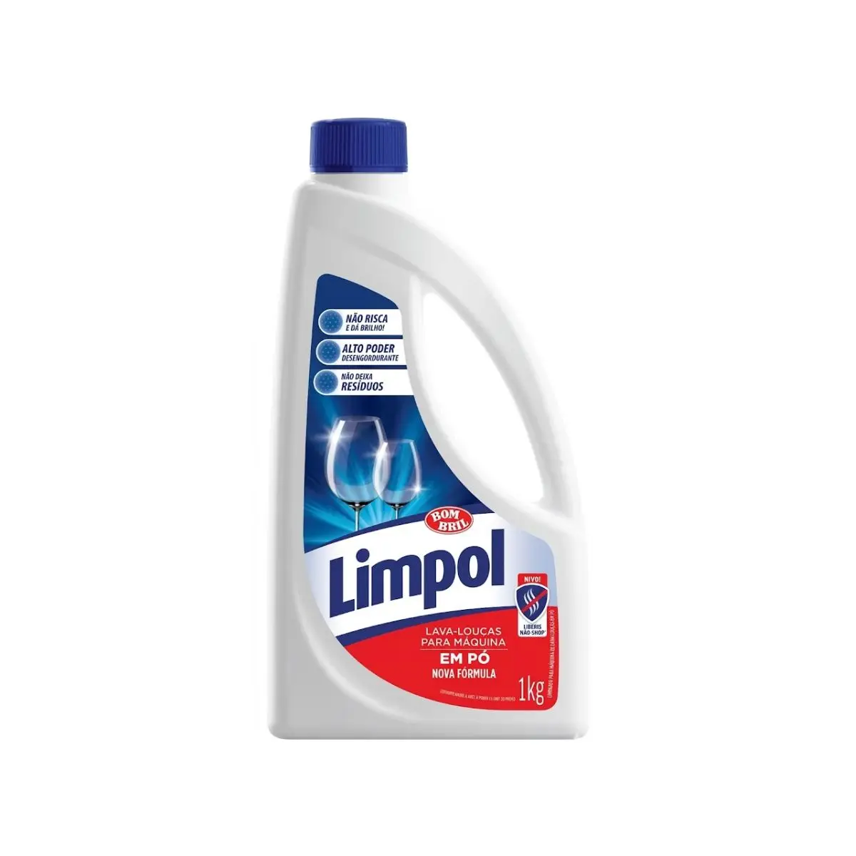 Detergente em Pó Máquina de Lavar Louças 1kg Limpol