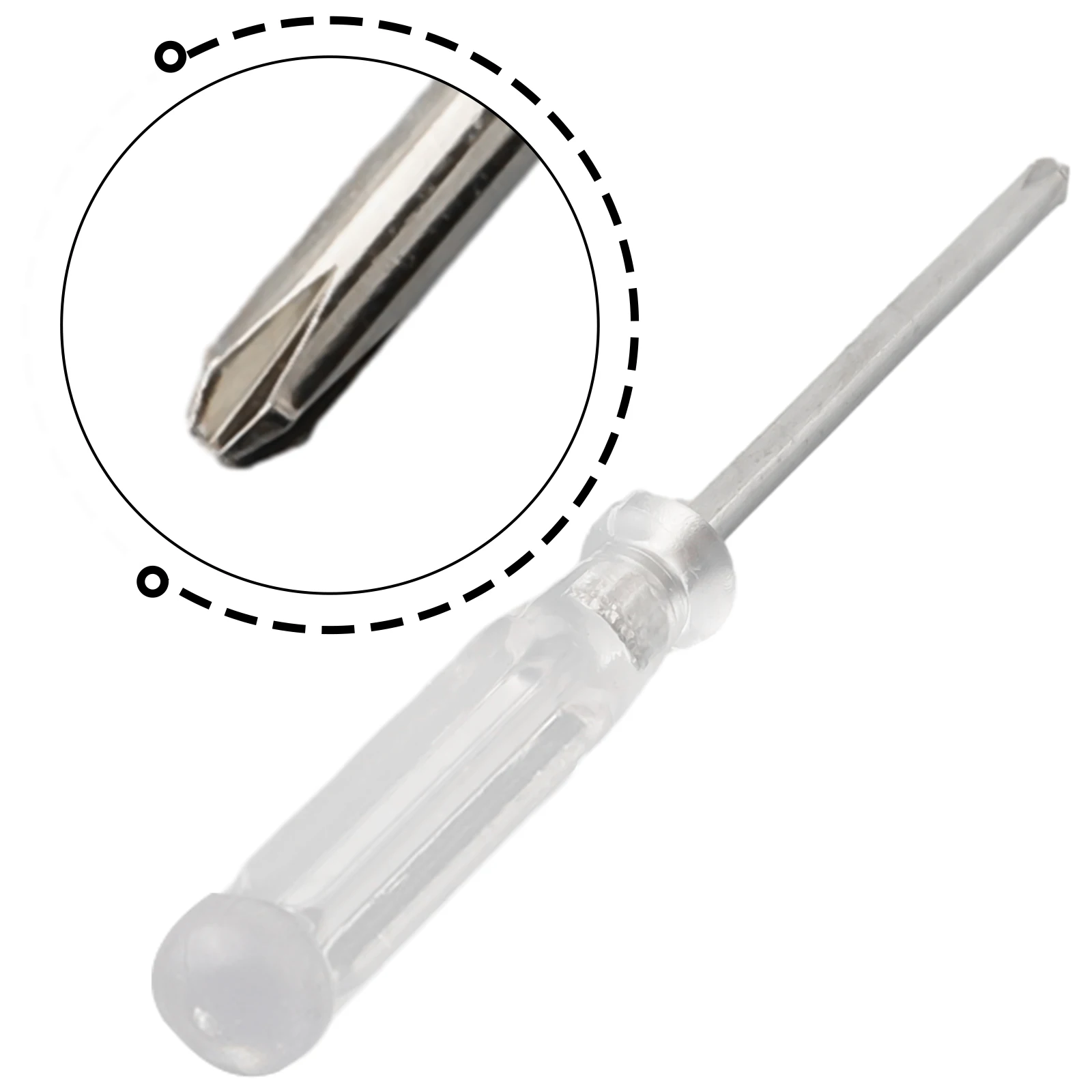 95mm Small Mini Screwdriver Repair Tool Slotted Cross Screwdrivers Transparent Handle Precision Screwdrivers 3mm