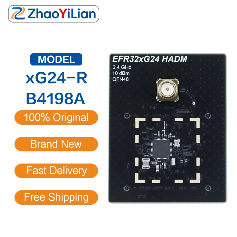 For XG24‑RB4198A Silicon Labs XG24‑RB4198A 2.4GHz 10dBm BLE Radio Board Channel Sounding Ranging Prototype Demo Module