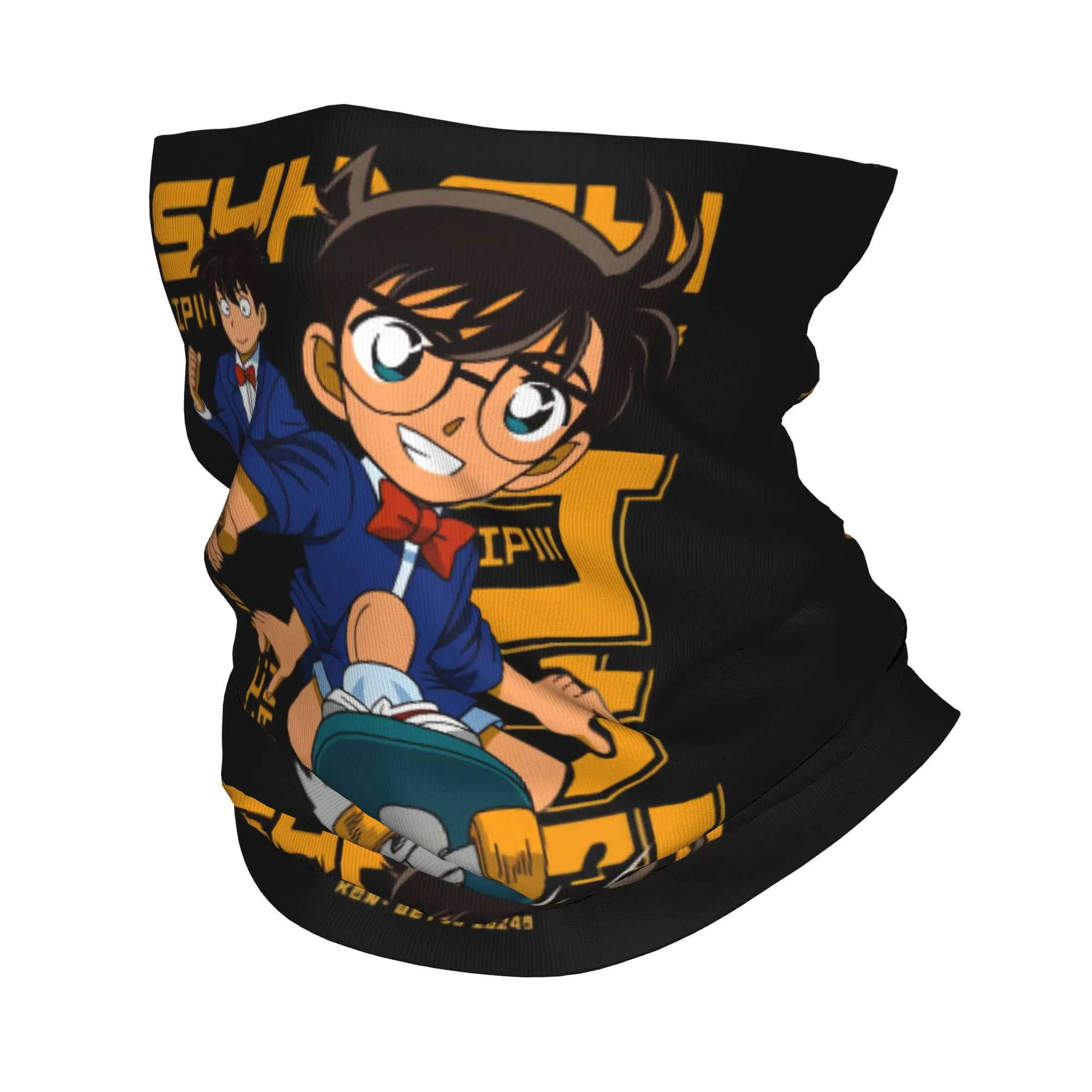 Anime Detective Conan  Bandana Neck Gaiter Windproof Face Scarf Cover Women Men Manga  Headwear Tube Balaclava