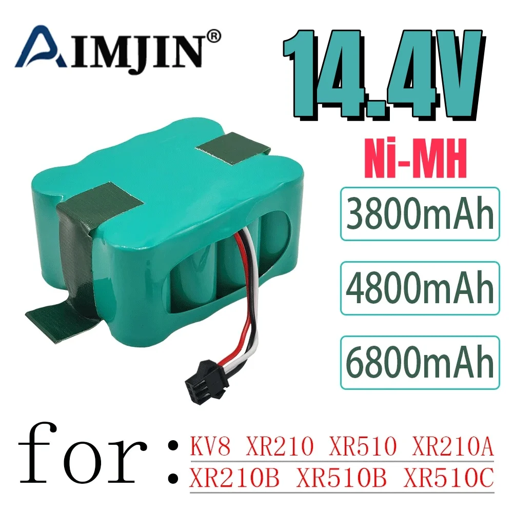 

14.4V 3800mAh-4800mAh-6800mAh Ni-Mh SC battery for KV8 XR210 XR510 XR210A XR210B XR510B XR510C Staubsauger Kehr robots