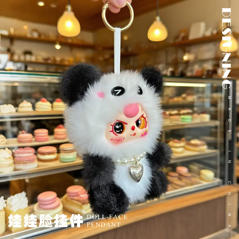 Boîte aveugle en peluche Disney Stitch, figurine en vinyle, pendentif de sac en peluche, porte-clés lapin Anime, boîte mystère, poupée en peluche moelleuse, cadeau pour enfants