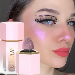 Surligneur de fard à barrage scintillant pour le visage, stylo de maquillage scintillant, palette de surbrillance rose et blanche, illuminateur, cosmétiques, contour, 4 couleurs