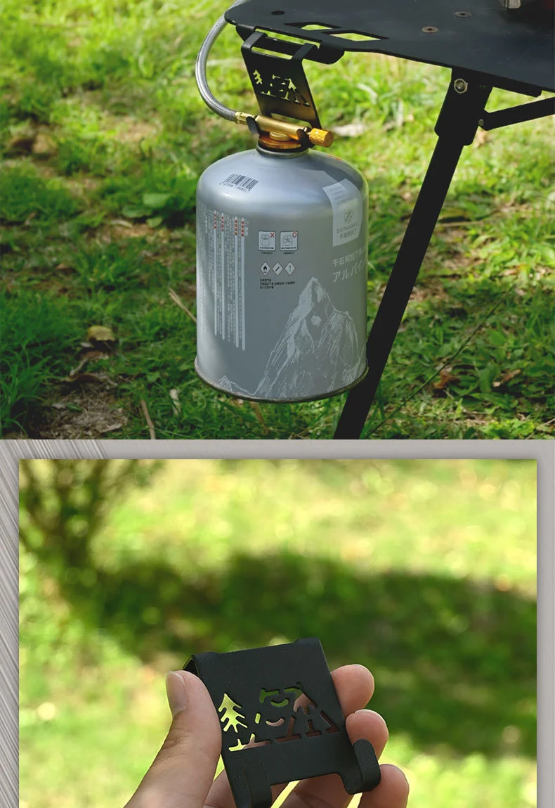 TARKA Hochleistungs-Outdoor-Butangasflaschen-Aufhänger, tragbarer Behälter-Haken für Campingkocher, Reisezubehör – Detail 10