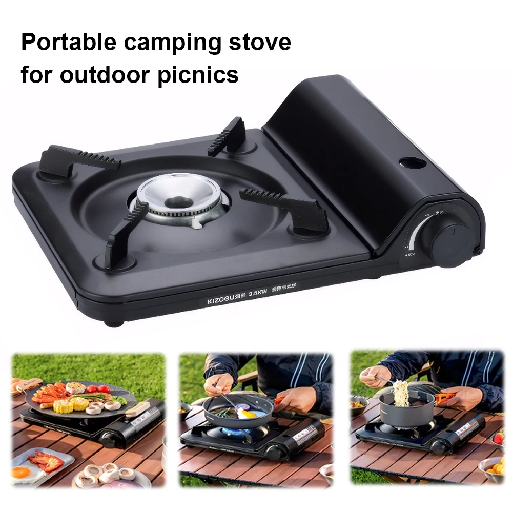 

Butane Camping Stove Adjustable Single-Burner Butane Stove Windproof Cassette Stove Cassette Furnace Camping Accessories