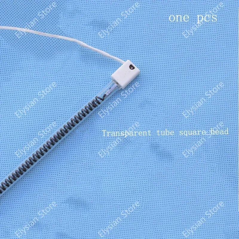 far infrared heating elements quartz heating tube carbon fiber heating tube 220v for heater transparent square head1.2/1.5/1.3kw