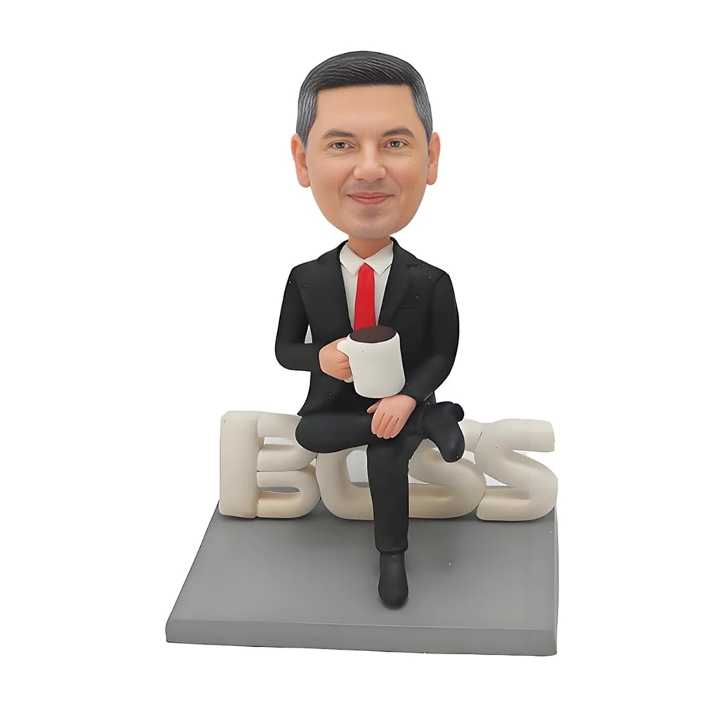 دمى Bobblehead المخصصة، رجل يلعب الجيتار اليدوية هدايا النحت الشخصية للرجال والأصدقاء والأزواج والأجراف