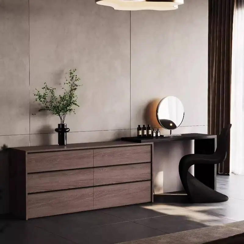 HighEnd Hardwood Vanity Desk Storage Decorations Cabinets Compact Vanity Desk Standing Essentials Coiffeuse De Chambre Furniture