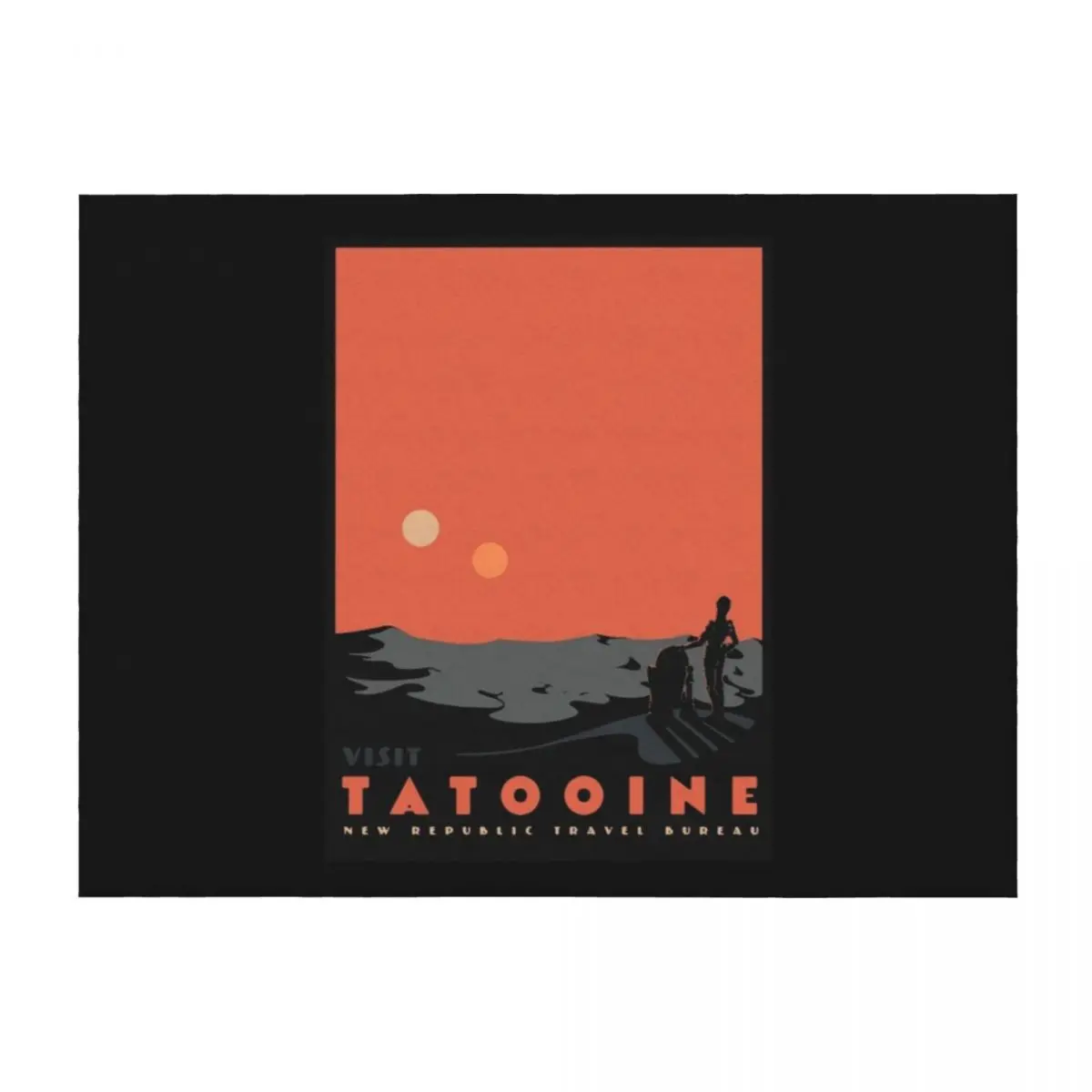 

visit tatooine Throw Blanket Soft Plaid Beach warm for winter Multi-Purpose Blankets