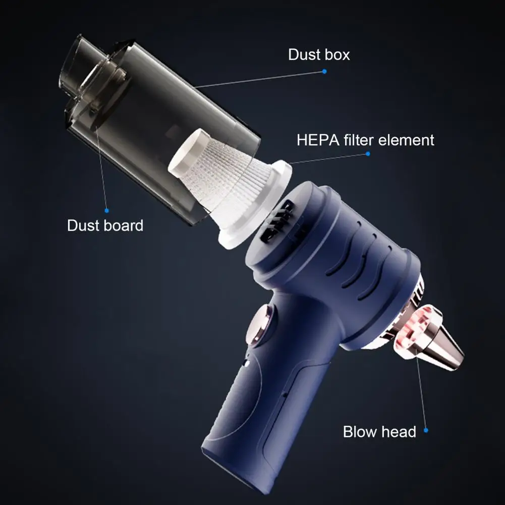 Handheld Vacuum Cleaner Powerful Suction Wireless Mini Car Vacuum USB Rechargeable Car Vacuum Cleaner with Ergonomic Handle