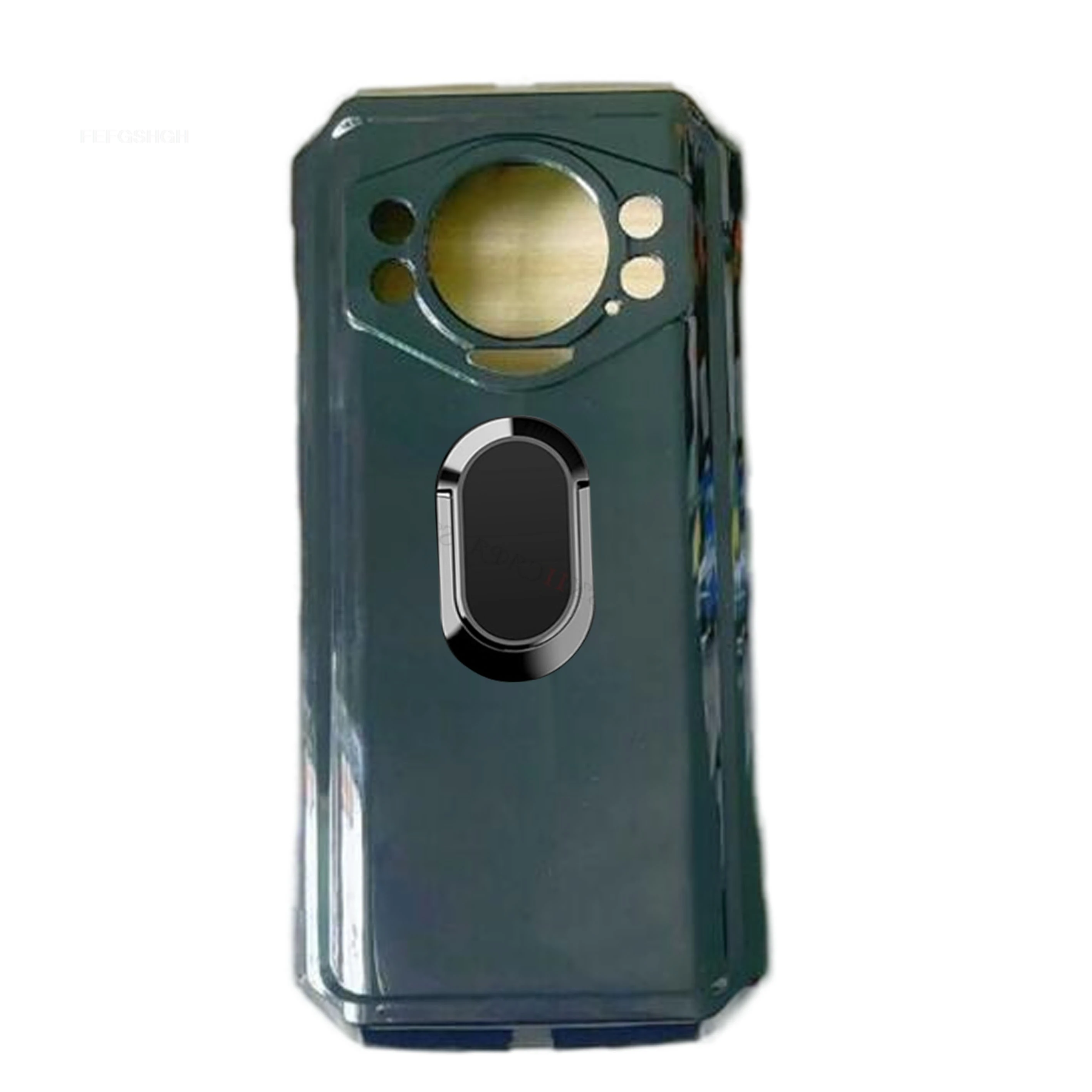 For DoogeeS118 6.58" Doogee S118 S 118 S118   Back Ring Holder Bracket Phone Case Smartphone TPU Soft Silicone Cover