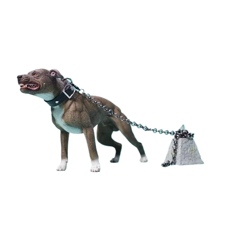 pit bull, fierce animal pet simulation dog model figure peripheral matching soldier