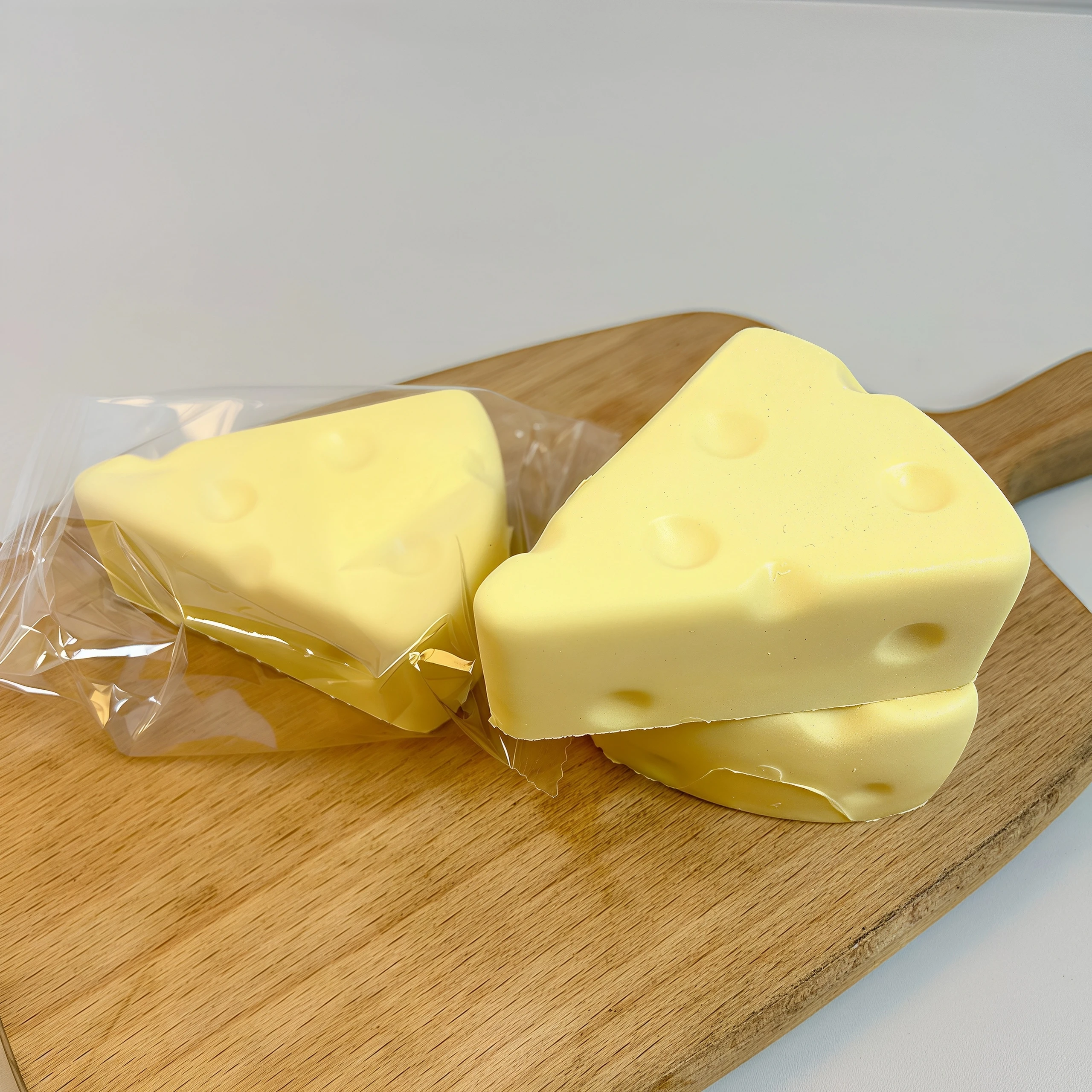 Simulation Cheese Squishy Stress Relief Toys PU Foaming Slow Rising Decompress Bread Pinching ASMR Anti Stress Sensory Gift