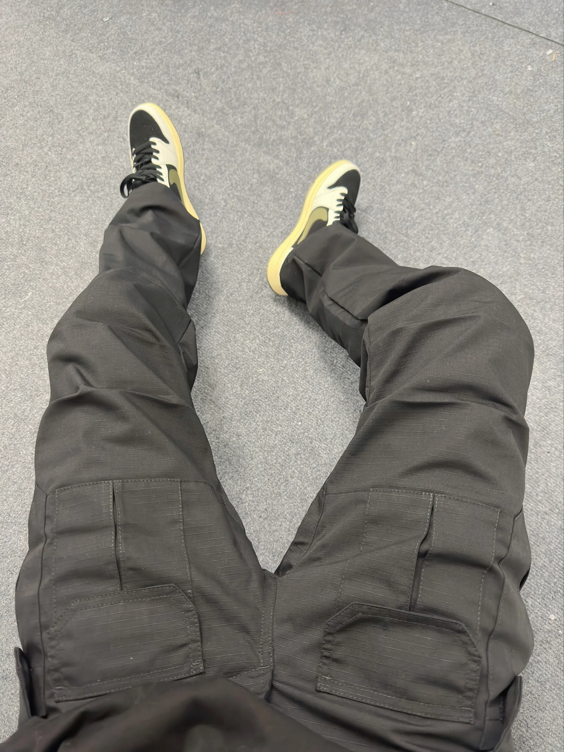 

American Sle Retro Workwear Tactical Long Pants Men's Outdoor Straight Leg Multi-ket Waterproof Cargo Pants