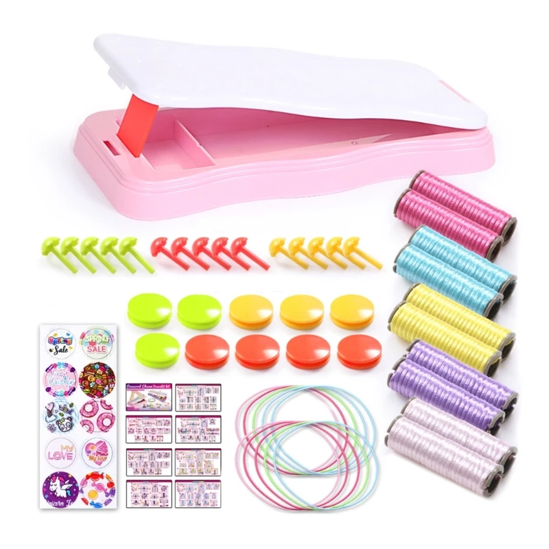 Diy Bracelet Jewelry Making Set Friendship Gift Box Set with Cord Pegs