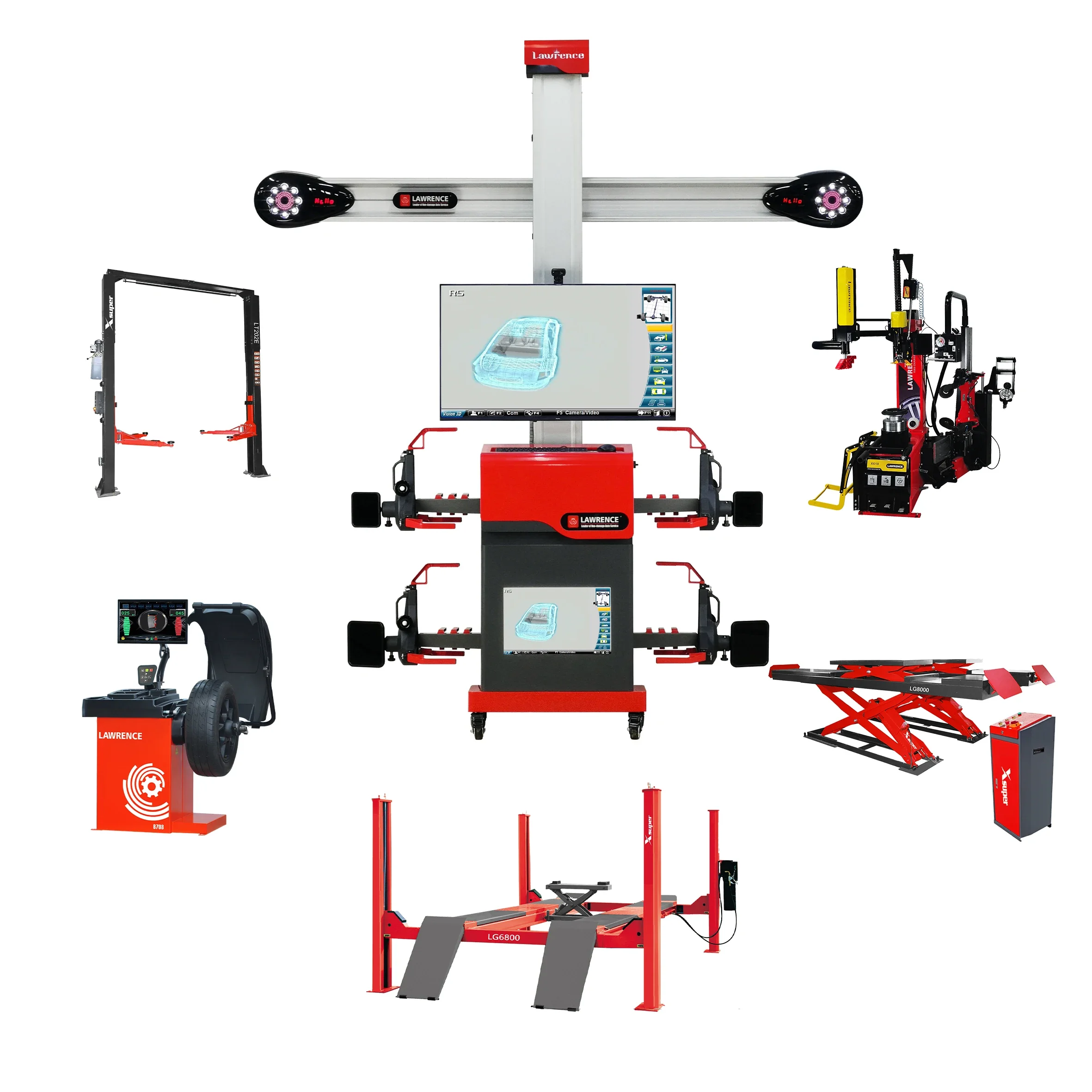 Full Set Wheel Alignment Machine For Alignment Shop With Calibration Kit Newest Database Wheel Alignment For Sale