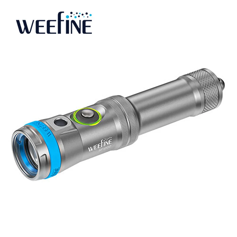 Weefine WF079 LED Torch 1200-Lumen Diving Gear Smart Focus 1200FR Scuba Diving Flashlight Underwater Lamp 100M Waterproof Light