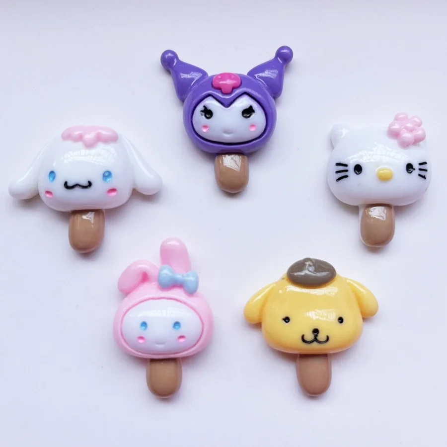 10pcs Dog and Cat Lollipop series Resin flat back diy hair accessories Gift decoration scrapbook jewelry decoration accessories