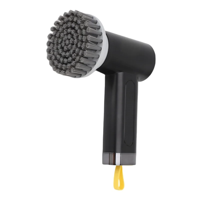 فرشاة تنظيف دوارة كهربائية 2 سرعات دش لاسلكي مع 3 رؤوس قابلة للاستبدال لنافذة بلاط المطبخ والحمام