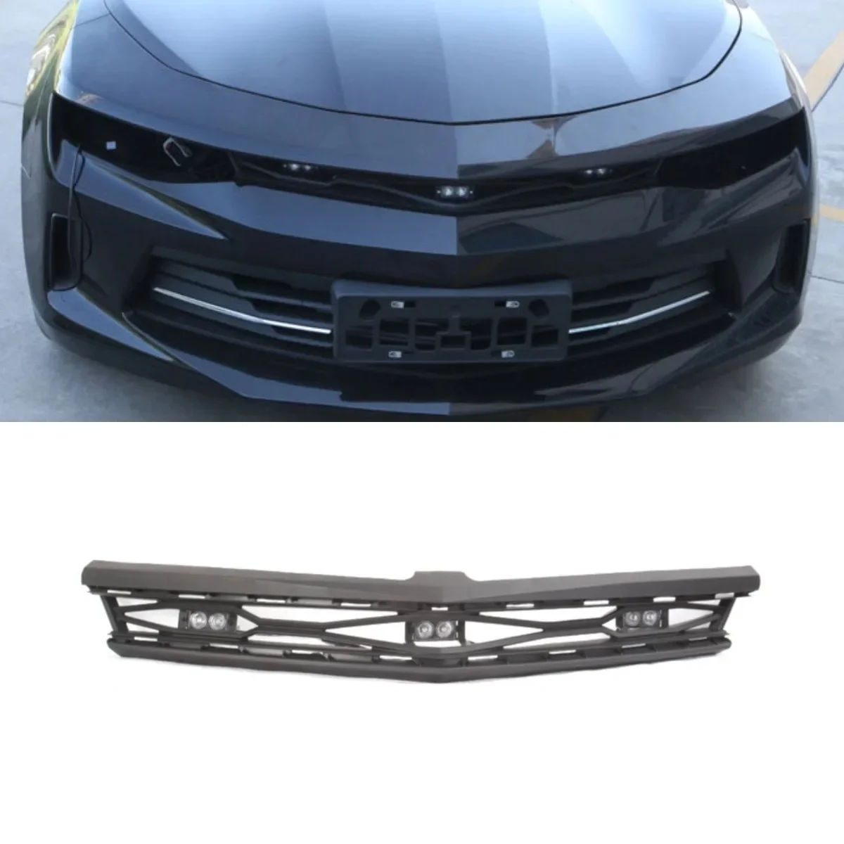 

Car Front Bumper Grill Racing Grills Car Grille Front Grill For Chevrolet Camaro 2016-2019 Body Kit Car Accessories