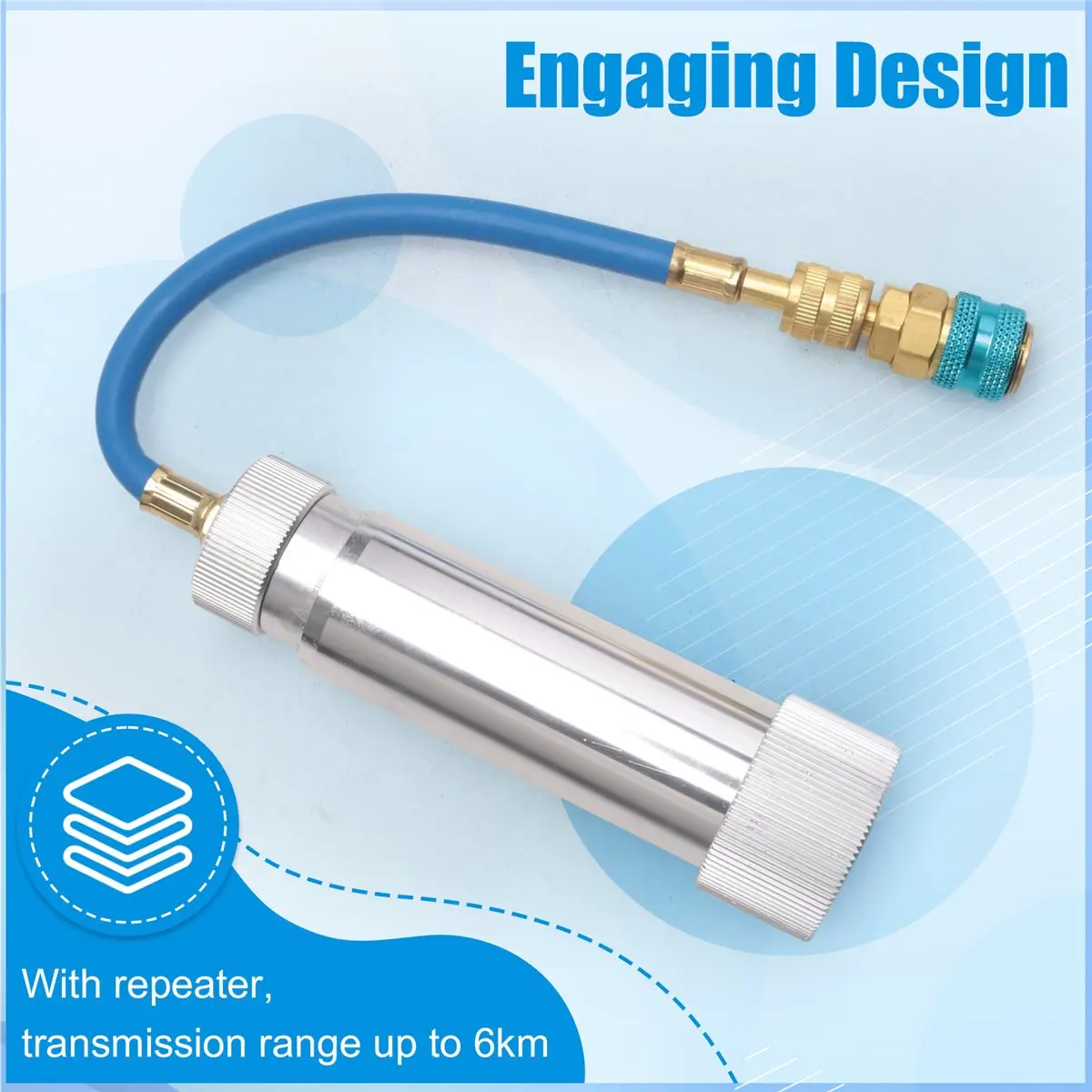 DT81 2oz Oil Injector Refrigerant Injector 1/4inch SAE Connector 2oz for R134A R410A R22 R12 Car Accessories