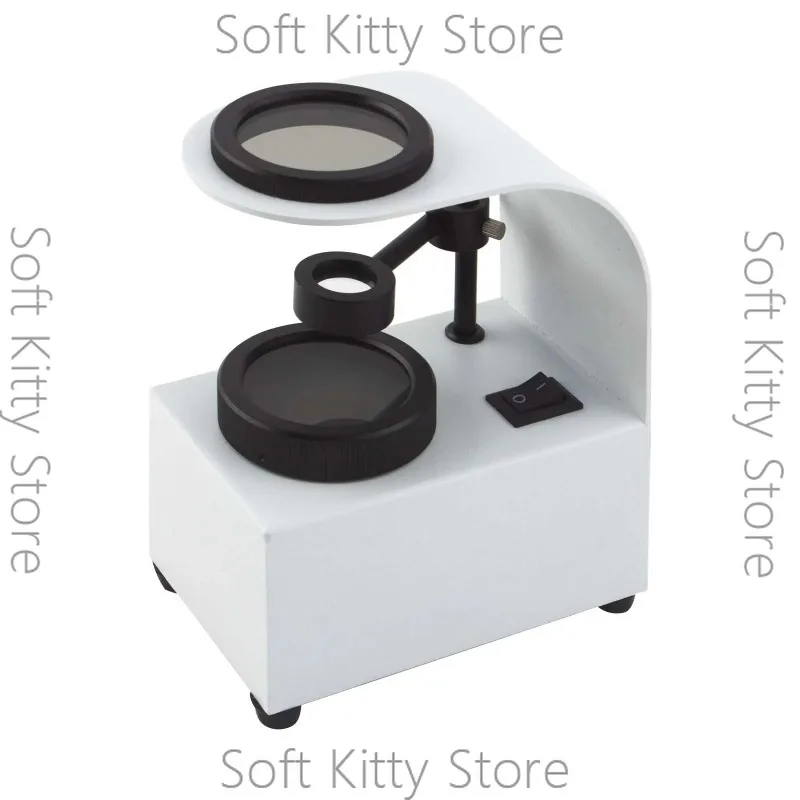 Desktop Polariscope for Gemstones & Crystals | Cold Light Source Refract Analyzer | Professional Mineral ID Tool