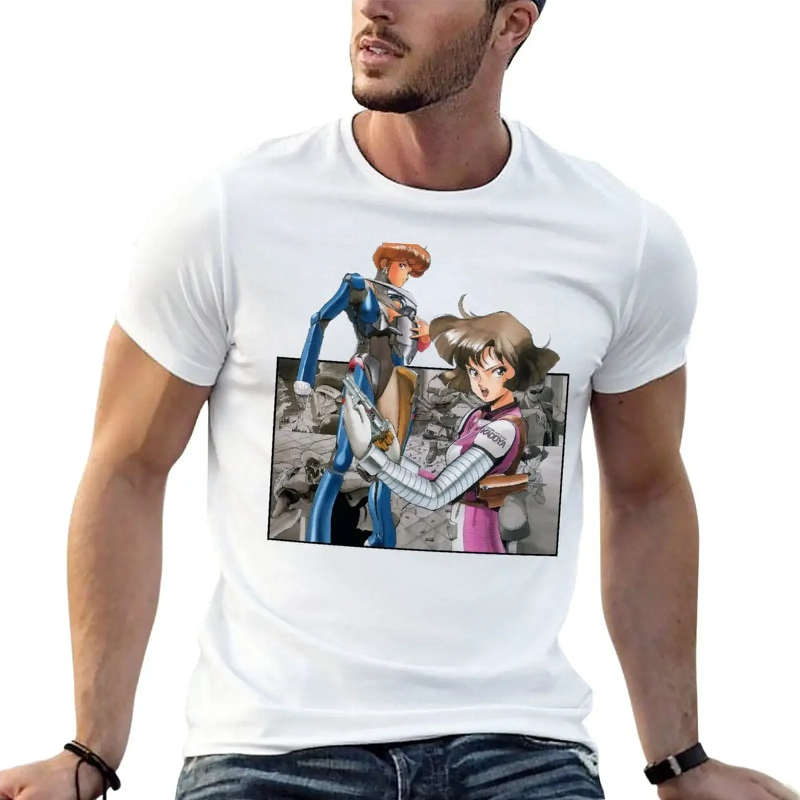 

Bubblegum Crisis - Priss and Vision T-Shirt aesthetic clothes plain customs design your own workout shirts for men