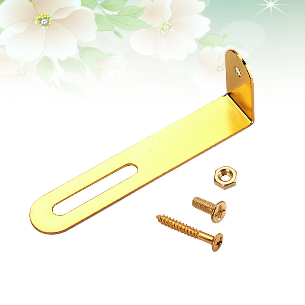 

Guitar L Type Angle Bracket Golden Heavy Duty Stainless Steel Corner Brace Pickguard Mounting Shelf L Type Shelf