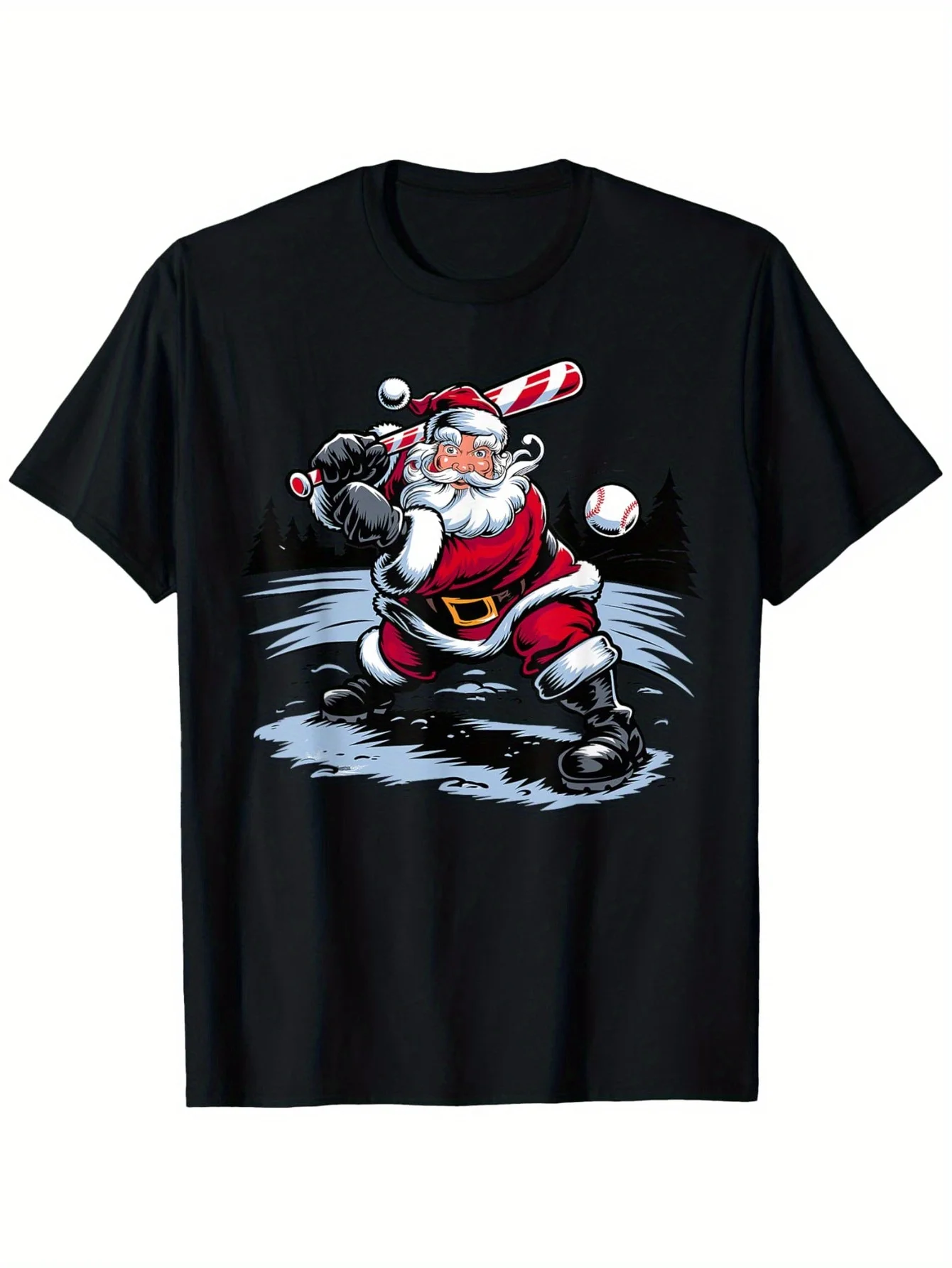 

men's short-sleeve all saeson T-shirt with funny parten printed pattern unisex style suitable as a gift for christmas