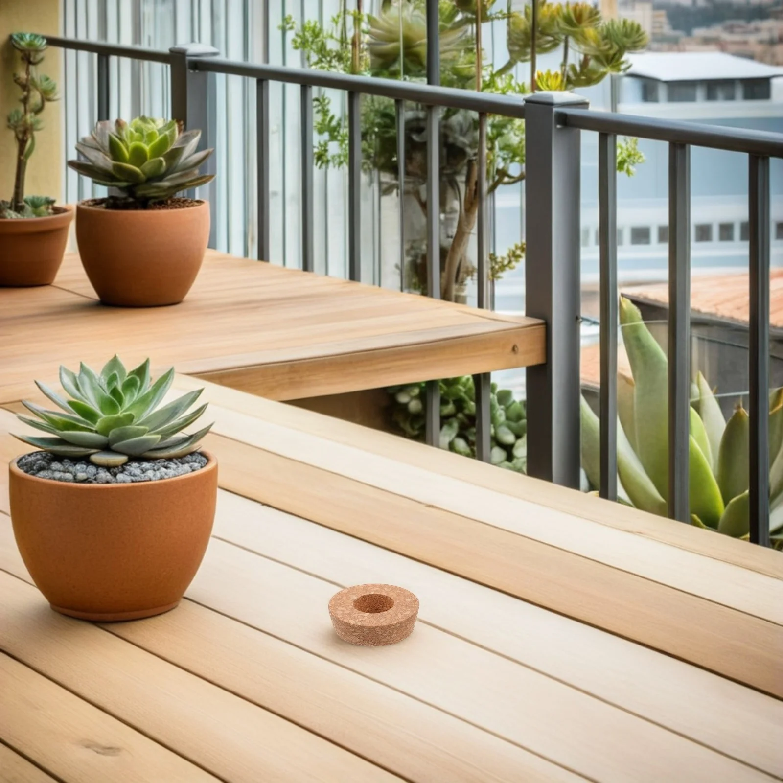 

12Pcs Hydroponic Glass Planter Cork Stoppers Center Hole Mason Jar Caps Propagation Vase Corks Evaporation Control