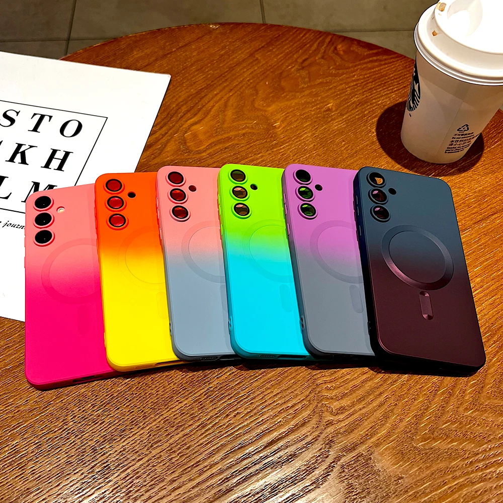 حافظة لهاتف سامسونج جالاكسي A56 A55 A54 A36 A35 A16 A15 5G A26 S25 Edge S24 S23 S21 Ultra Plus FE Magsafe