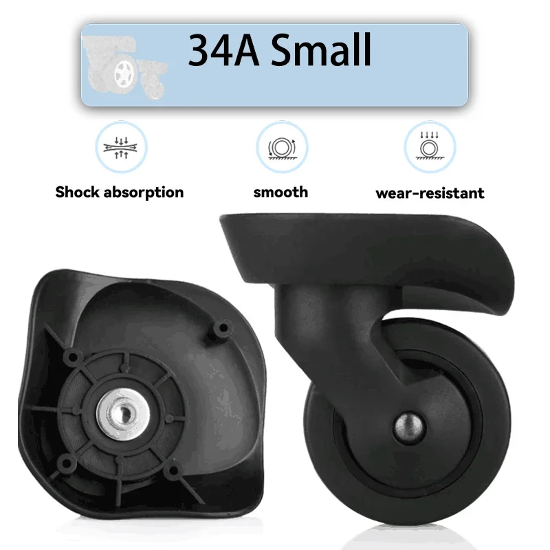 

For American Tourister Suitcase Replacement Wheel Samsonite Trolley Case Universal Wheel Suitcase Sliding Roller Mute 34A Small