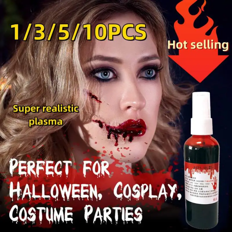 Halloween sangue finto/simulazione umano vampiro umani denti ematopoietici/puntelli vomito Pulpbtmv commestibile Cos Ultra-realistico