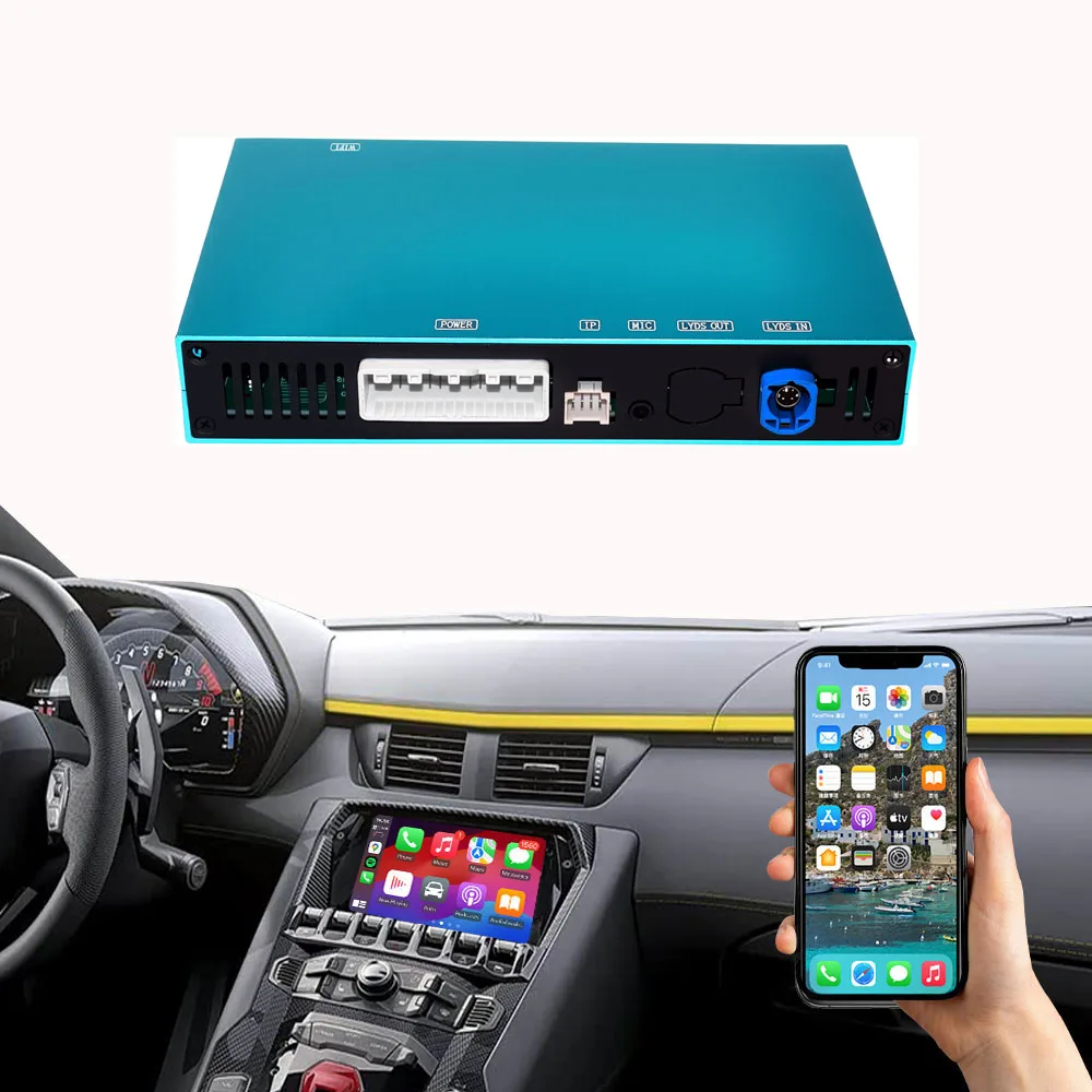 Wireless MMI CarPlay Aventador 2012-2019 Android Auto Navigation Car Play Box Mirror Link Plug Play