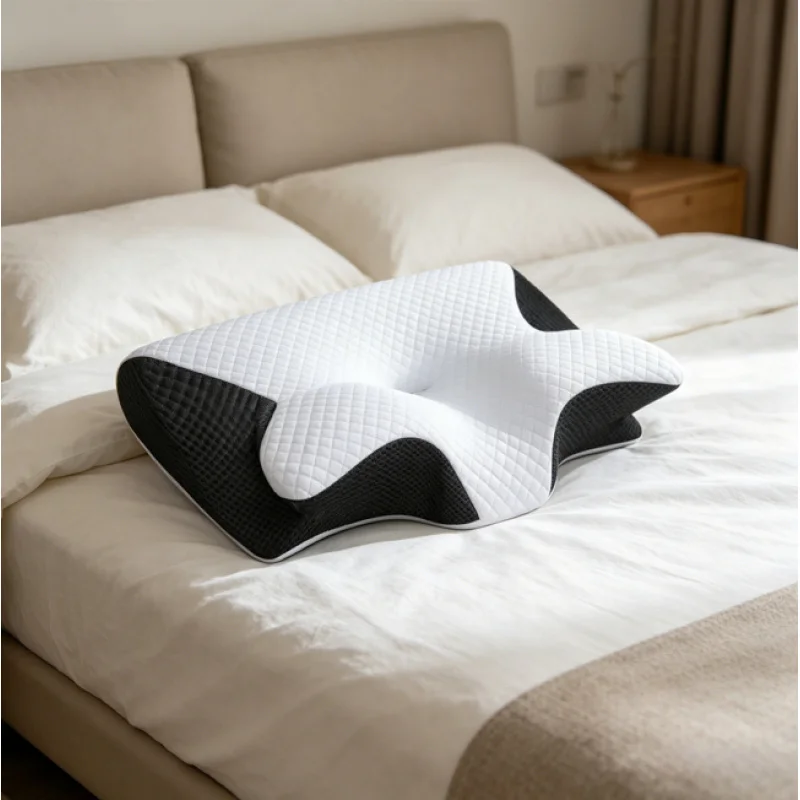 

Memory Foam Butterfly Pillow, Orthopedic Cervical Support Pillow, Slow Rebound Neck Massage Cushion for Comfortable Rest