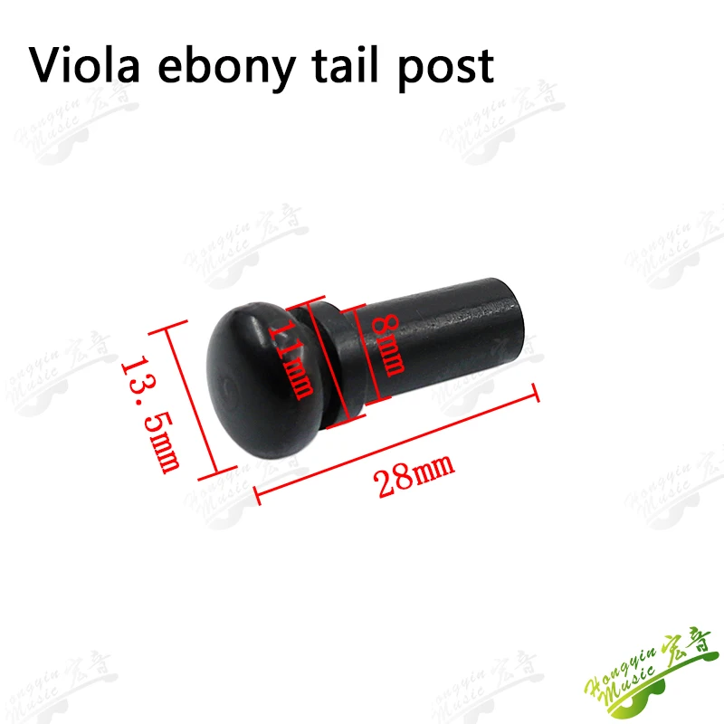 Viola, violin tail post, ebony tail shaft, nail tail, button tail, wooden violin accessories