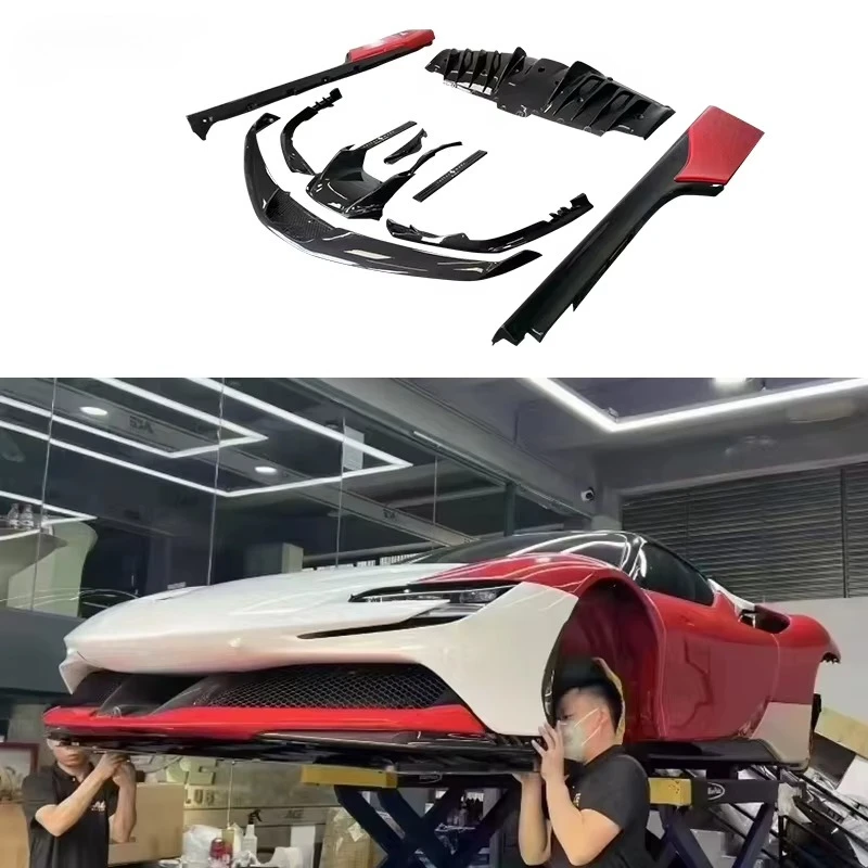 Excellent Quality Dry Carbon Fiber OEM Full Set Body Kits 2 Year Warranty Front Lip Side Skirt Rear Diffuser Fenders